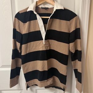 J Crew Striped Rugby Polo - XS